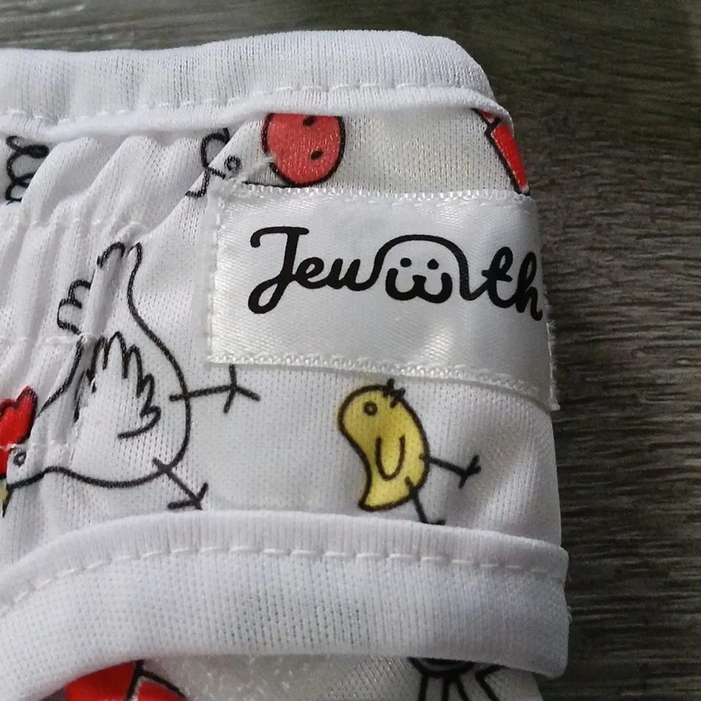 Jeworth Set of 3 Female Reusable Dog Diapers Sz M   Waist 12_15